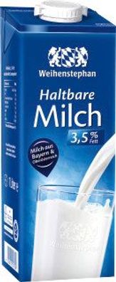 Weihenstephan Haltbare Milch 3,5 % Fett, 1l