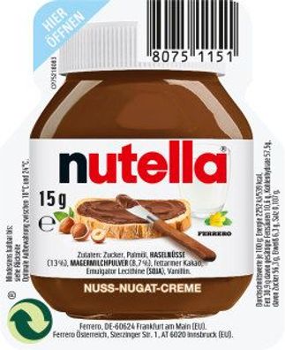 Nutella 40x15g im Karton