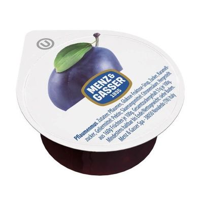 Menz & Gasser Pflaumenmus 100x25g Portionspackungen