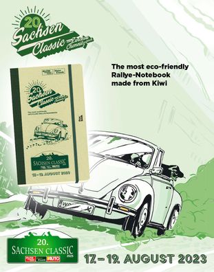 Flexbook KIWI Sachsen Classic 2023 – Limited Edition Notizbuch Gummiband