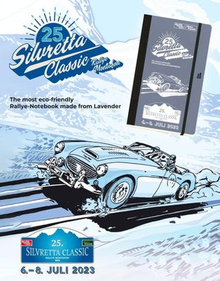 Flexbook Lavendel Silvretta Classic 2023 – Limited Edition Notizbuch Gummiband