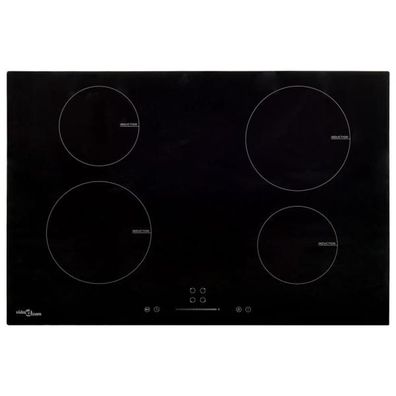 Induktionskochfeld mit 4 Platten Touch Control Glas 77cm 7000 W