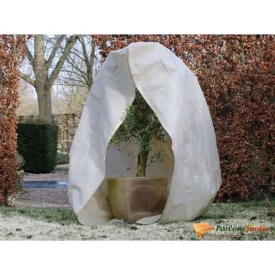 Nature Wintervlies mit Reißverschluss 70 g/ m² Beige 2×2,5 m
