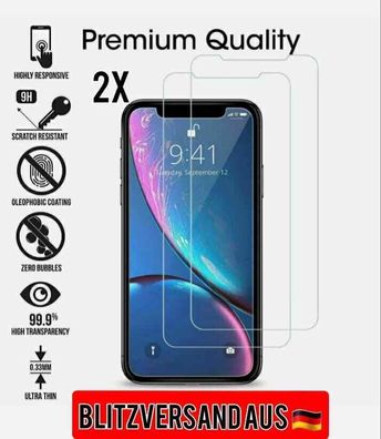 2x Samsung Galaxy A8 2018 Schutzglas Displayschutzfolie Echt 9H Hartglas