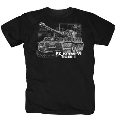 Tiger Panzerkampfwagen V1 Panzer Deutschland Wehrmacht EK Tank T-Shirt S-5XL