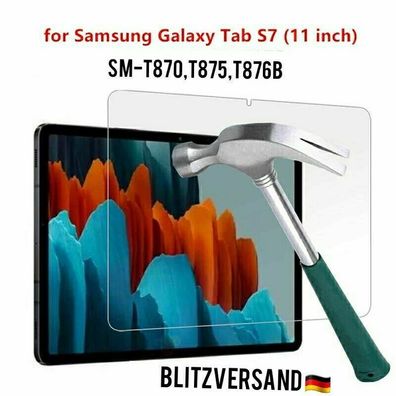 Für Samsung Galaxy Tab S7 11 T870 T875 T876B Schutzglas Displayschutzfolie Echt