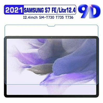 Für Samsung Galaxy Tab S7 FE 12.4 T730 T736B Schutzglas DisplayschutzFolie