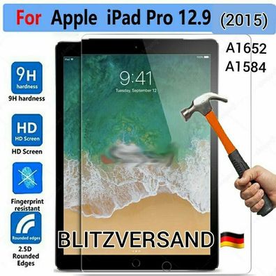 Für Apple iPad Pro 12.9 2015 A1652 A1584 Schutzglas Displayschutzfolie Echt 9H