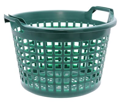 JOPA® Gartenkorb 15kg, grün, rund, Ø410x280mm, Erntekorb aus Recycling-Kunststoff