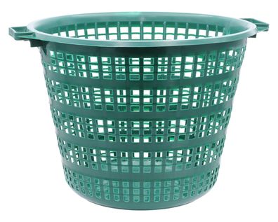 JOPA® Gartenkorb 50kg, grün, rund, Ø540x410mm, Erntekorb aus Recycling-Kunststoff