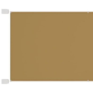 Senkrechtmarkise Beige 100x600 cm Oxford-Gewebe