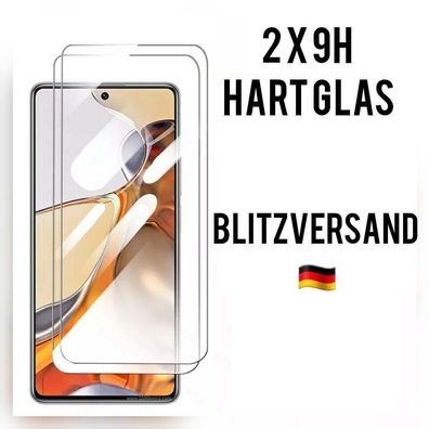 2x Motorola Moto G52 Hartfolie Schutzglas Displayschutzfolie Echt 9H