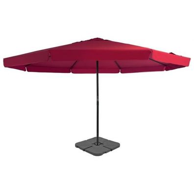 Sonnenschirm mit Schirmständer Rot