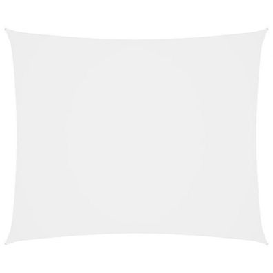 Sonnensegel Oxford-Gewebe Rechteckig 4x6 m Weiß