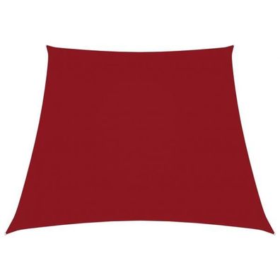 Sonnensegel Oxford-Gewebe Trapezförmig 2/4x3 m Rot