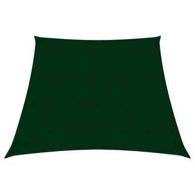Sonnensegel Oxford-Gewebe Trapezförmig 2/4x3 m Dunkelgrün