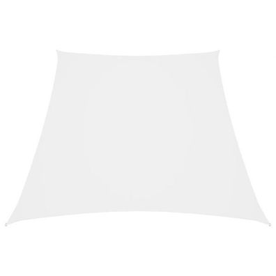 Sonnensegel Oxford-Gewebe Trapezförmig 2/4x3 m Weiß