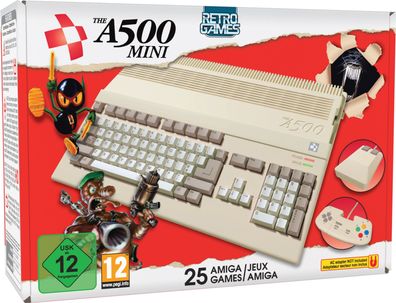 The A500 Mini (Amiga 500) | inkl. 25 Amiga Spiele | Retro Games | Konsole |
