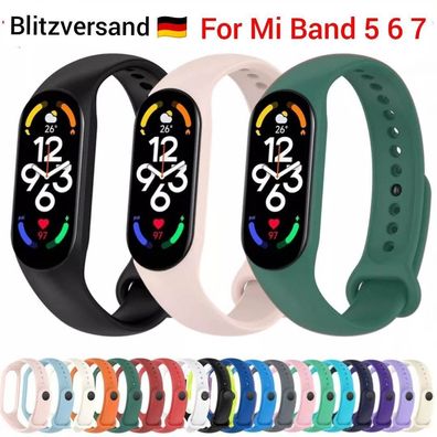 Armband für Xiaomi Mi Band 5 / 6 / 7 Fitness Tracker Smartwatch Sport Uhr DE
