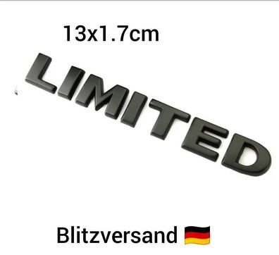 Universal 3D Limited Metall Auto Aufkleber Emblem Logo Schwarz
