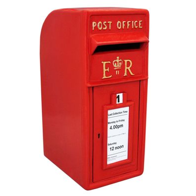 Briefkasten Postkasten Wandbriefkasten Standbriefkasten englischer Stil Gusseisen rot