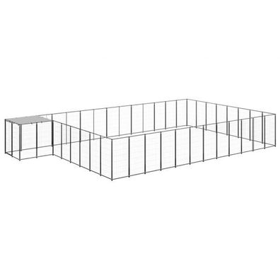 Hundezwinger Schwarz 30,25 m² Stahl