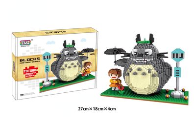 Anime My Neighbor Totoro DIY Baukästen Mei Kusakabe Block Kinder Puzzle Geschenk