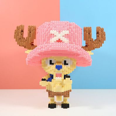One Piece Chopper DIY Bausteine Kinder Block Puzzle Spiel für Animefans Lernspielzeug