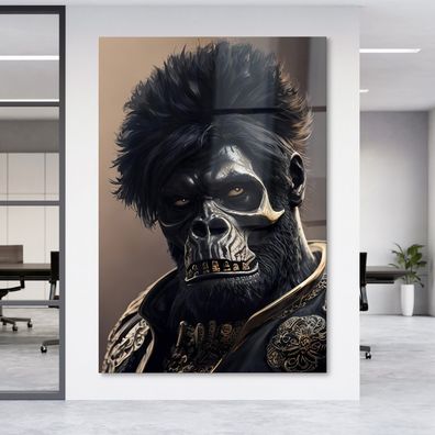 Wandbild Modern Art Gorillaschädel Acrylglas + Aluminium , Leinwand , Poster n2