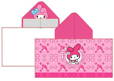 Anime My Melody Kuromi Hydrophil Badetuch Hello Kitty Hooded Poncho Kinder Bademantel
