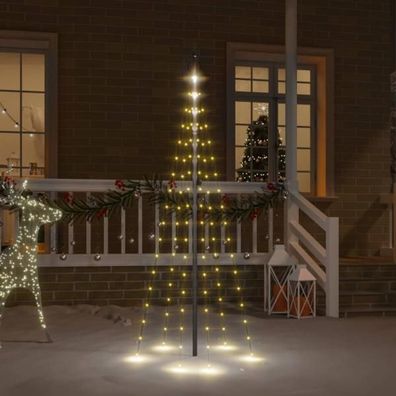 LED-Weihnachtsbaum für Fahnenmast Warmweiß 108 LEDs 180 cm