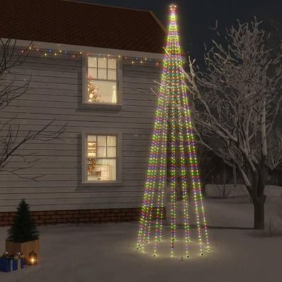LED-Weihnachtsbaum mit Erdnägeln Mehrfarbig 1134 LEDs 800 cm