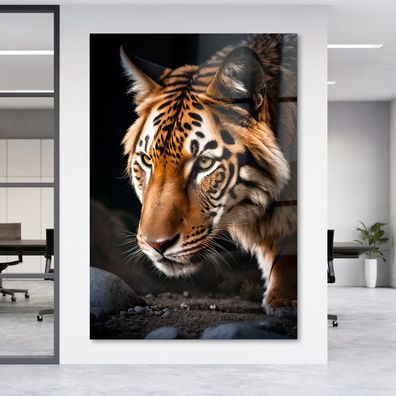 Wandbild Art Tier Tiger Acrylglas + Aluminium , Leinwand , Poster n2