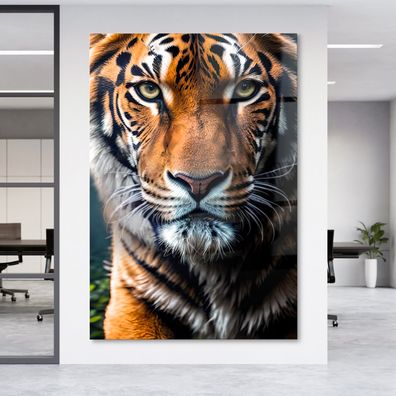 Modern Wandbild Art Tier Tiger Acrylglas + Aluminium , Leinwand , Poster n3