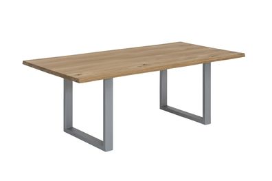 Baumkante-Esstisch TABLES &amp; CO 140 x 80 cm Wildeiche