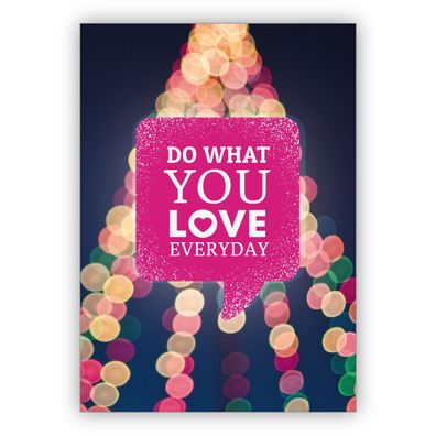4x Positive motivierende Foto Motto Grußkarte für beste Freunde - auch zum Geburtstag