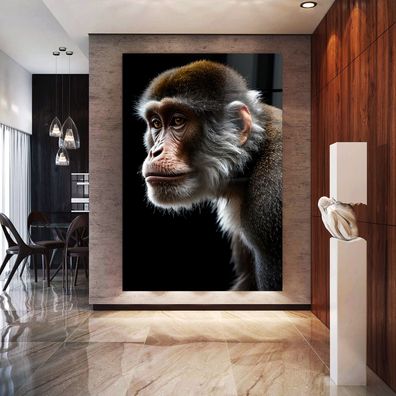 Art Modern Wandbild Tier Der Affe Acrylglas + Aluminium , Leinwand , Poster