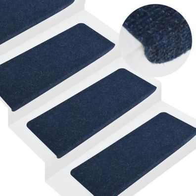 Stufenmatten Selbstklebend 15 Stk. 65x24,5x3,5 cm Blau