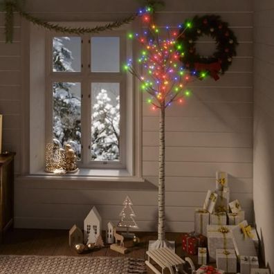 Weihnachtsbaum 180 LEDs 1,8m Mehrfarbig Weide Indoor Outdoor
