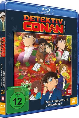 Detektiv Conan - 21. Film - Der purpurrote Liebesbrief - Blu-Ray - NEU