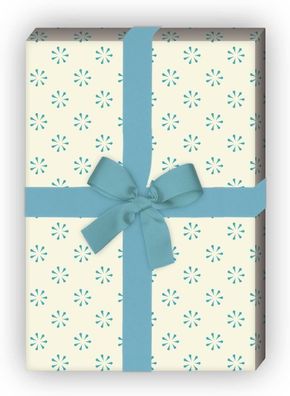 zartes Geschenkpapier für liebevolle Geschenke mit Blümchen Druck, rosa - G8310, 32 x