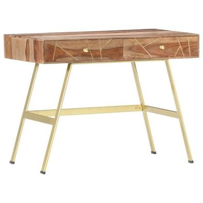 Schreibtisch mit Schubladen 100×55×75 cm Massivholz Palisander