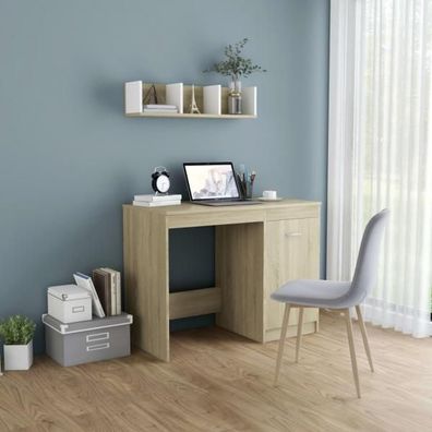 Schreibtisch Sonoma-Eiche 100x50x76 cm Holzwerkstoff