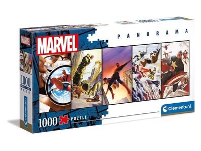 Clementoni 39611 - Panorama Puzzle - Marvel 1000 Teile Superhelden Spiderman