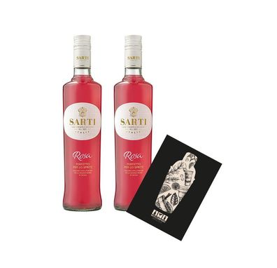 Sarti 2er Set Aperitif Rosa 2x 0,7L (14% Vol) Sarti Mailand Italien- [Enthält S