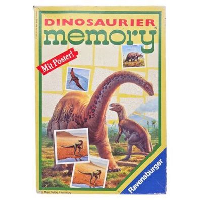 Dinosaurier Memory Ravensburger 1992 Gesellschaftsspiel Vintage 2