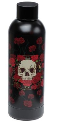 NEU* Skulls & Roses Totenköpfe Thermo Heiß & Kalt Trinkflasche Kaffeekanne 530ml