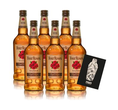 Four Roses 6er Set Bourbon Est. 1888 0,7L (40% vol) Kentuckys Straight Bourbon