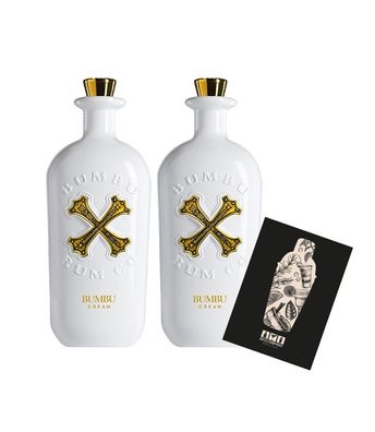 BUMBU CREAM 2er Set handcrafted Cream Liqueur Rum 0,7L (15% vol) Product of Pan