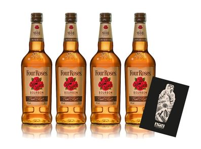 Four Roses 4er Set Bourbon Est. 1888 0,7L (40% vol) Kentuckys Straight Bourbon